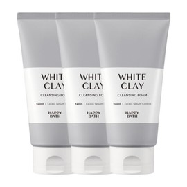 Sangpum Sangse Seolmyeong Chamjo 해피바스 화이트클레이 모공 클렌징 폼 150g 3개 + 사은품증정 Happy Bath White Clay Pore Cleansing Foam 150g 3 pieces + Gift Included