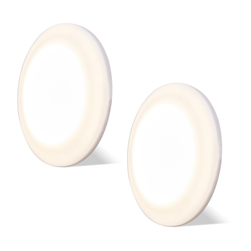 Facon 3.5" LED RV Puck Light Surface Mount - 2Pack,