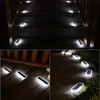 Honalia Solar Deck Dock Driveway Lights Outdoor Solar Powered Waterproof,