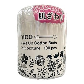 Sanyo Nico Soft Makeup Cotton Swabs, 100 Count