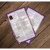 Reconciliation Confession Sacrament large laminated Holy Prayer card.