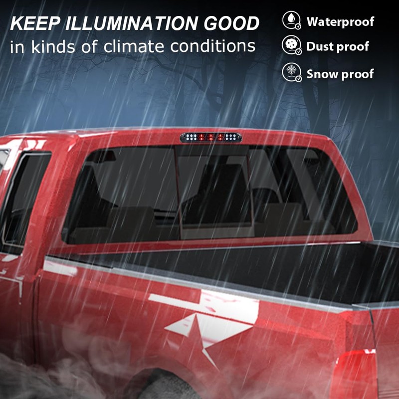 G-PLUS Rear LED Third Brake Light Compatible With 1999-2015 Ford