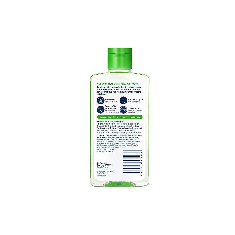 CeraVe Micellar Water | New & Improved Formula | Hydrating