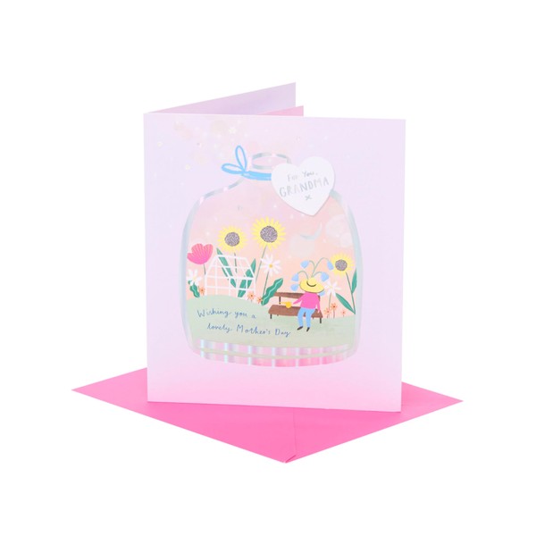 UK Greetings Mother's Day Card for Grandma - Garden Scene