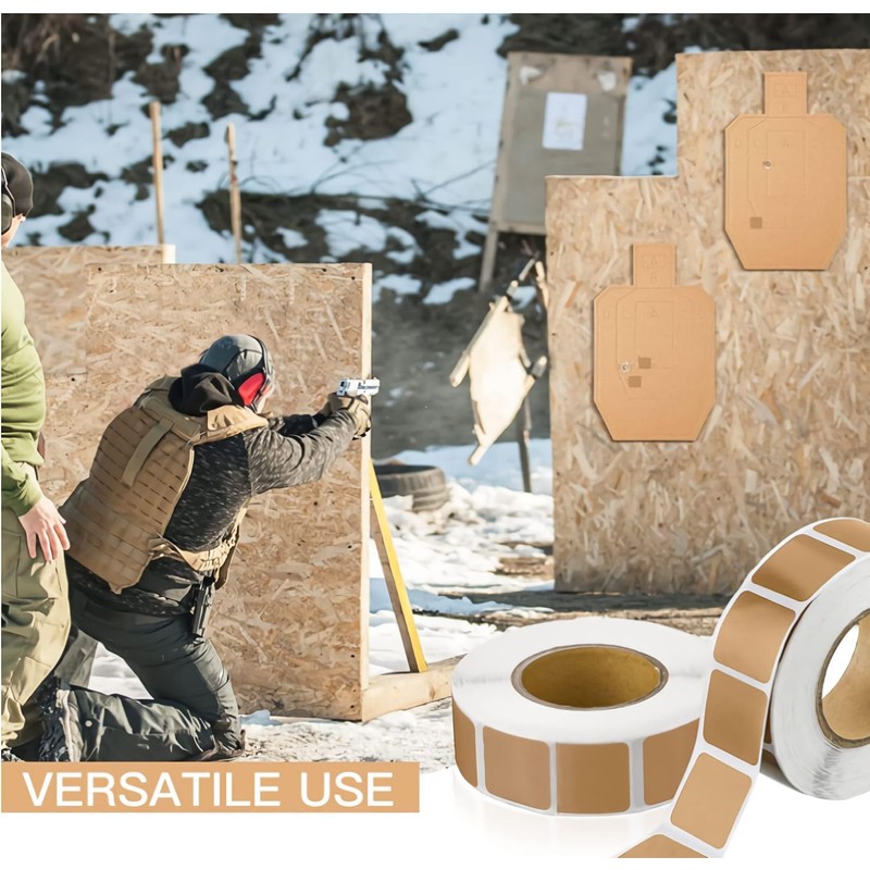 Target Pasters Gun 2 Rolls 2000 Self-Adhesive 0.87 Inch Square