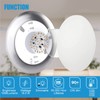 ECOELER 4 Pack 6 Inch Dimmable LED Disk Light Brushed