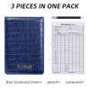 Scott Edward Golf Scorecard Cover Leather Scorecard Holder Statistic and