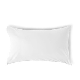 Bassetti Set 2 Federe, Bianco, 100% Cotone, 50X80 cm, Federa Cuscino Letto Morbida, Coppia Di Federe, Lavabili In Lavatrice