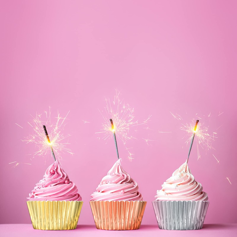 300 Pieces Foil Metallic Cupcake Cases, Muffin Cakes Paper Liners