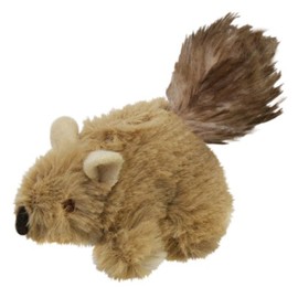 OurPet's PlayNSqueak Backyard Cat Toy Squeaking Squirrel, All Breed Sizes