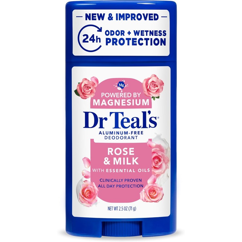Dr Teal's desodorante con aceite de coco libre de alumino