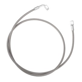 X AUTOHAUX AN3 Car Turbo Oil Feed Line 90° to Straight Hose End, 48" Universal