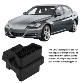 Taschen OBD2 OBDII, Vollständiger 16 poliger Stecker auf 3 Buchsen, 1 auf 2 OBD Kabel Splitter Konverter Adapter für Diagnose Extender