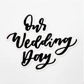 Decal Stickers of Wedding Quote Premium Indoor (No Waterproof) Vinyl Decal Stickers for Laptop Phone Accessory Helmet Car Window Mug Tuber Cup Door Wall Decoration ANDVER3d2926bBL