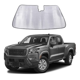 Bekantogy Car Windshield Sun Shade Windshield Sunscreen Heat Shield Compatible with Nissan Frontier 2022-2025 Front Windshield Sun Shade Folding Sunshade UV Protection