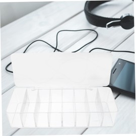 CIYODO Box with Belts Dust Cord Organizer for Compartment Design with Cable Straps for Efficient Charging and Storage