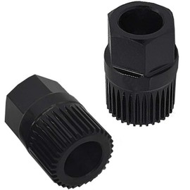 2 PCS Alternator Pulley Removal Tool, Special Disassembly and Assembly Tool for Generator One-Way Pulley, Clutch Tool for Easy Pulley Replacement Auto Parts Spare Parts Black