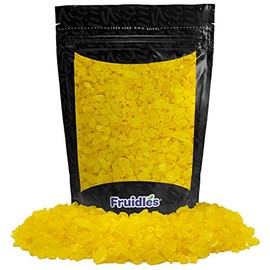 Natural Rock Sugar For Tea and Coffee, Pure Cane Sugar Crystals, Dissolves Quickly, Resealable Bag (Lemon Crystals, Half-Pound)