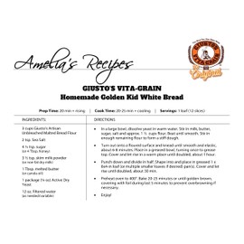 Giusto's Vita-Grain All-Natural Artisan Malted Unbleached Bread Flour, 5lb Bag