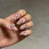 Romantic Rose Nail Tips - M-Stiletto / 로맨틱 로즈 네일팁
