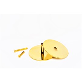 TUFF STRIKE Door Knob Filler Plate | Dummy Deadbolt Lock Cover | No Show Screws | 2-5/8" Diameter | Adjustable Filler Plate | 1 Pack