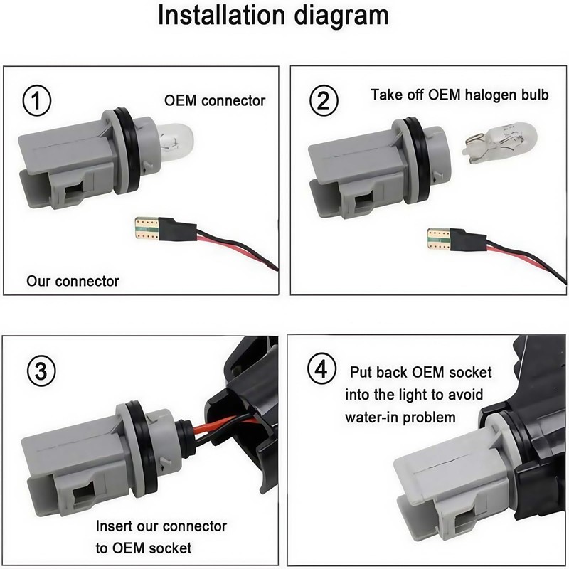 HAHLOMEI Sequential Dynamic LED Turn Signal Light Side Mirror Marker