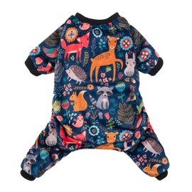 CuteBone Small Dogs Outfit Soft Puppy Onesies Pjs Dog Pajamas Pet Coat Cat Apparel Comfy Doggie Jumpsuit Bodysuit for All Seasons P75XL