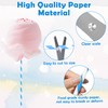 100 PCS Cotton Candy Sticks Blue, Anglecai 13.8 Inch Cotton