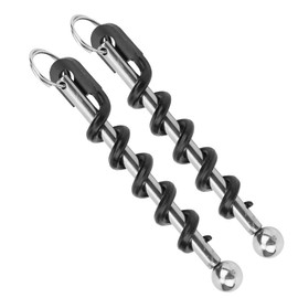 Riuulity Tragbarer Edelstahl-Weinbierflaschenöffnungsöffner Korkenzieherschlüsselkette, Ergonomisches Griff, Arbeitssparend, Leicht zu Tragen für Picknicks Im Freien, Camping, Partys