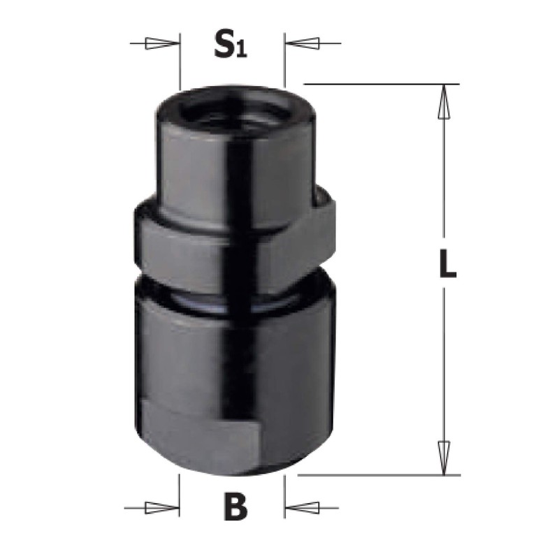 CHUCK W/OUT COLLET S=M10 FOR S=6-6.35-8-9.5mm 796.100.00