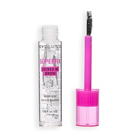 Revolution Superfix 16h Locked In Brow Glue | Clear Gel for Lifted & Styled Eyebrows, Flexible Hold with Caffeine & Peptides, Vegan & Cruelty-Free, 4.5ml