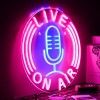 LISIGNVE Live On Air Neon Sign Led Neon Signs Wall