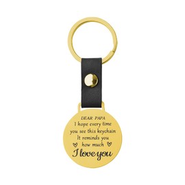 Papa Gifts for Fathers Day Keychains I Love You Papa Keychain Fathers Day Bday Gift for Dad Daddy Keychains Grandpa Birthday Gift from Granddaughter Grandson