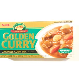 S & B Japanese Curry Mix Medium Hot 7.8 Oz(2 Pack)