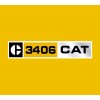 Aftermarket Caterpillar 3406 Diesel Engine Replacement Vinyl Decals Stickers x2