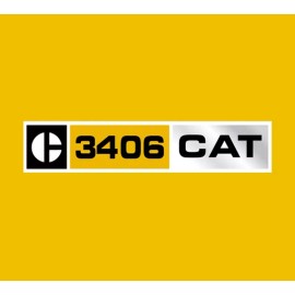 Aftermarket Caterpillar 3406 Diesel Engine Replacement Vinyl Decals Stickers x2