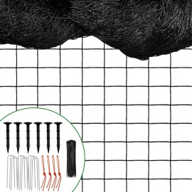 Unbranded Bird Net - 25' x 50' Garden Netting with 2.4" Square Mesh Protect Fruit Tree