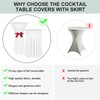 BDDC Cocktail Table Covers - 2 Pack 32"x 43" White