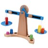 Wooden Weighing Scale Toy Set Educational Balancing Scale Toy Math