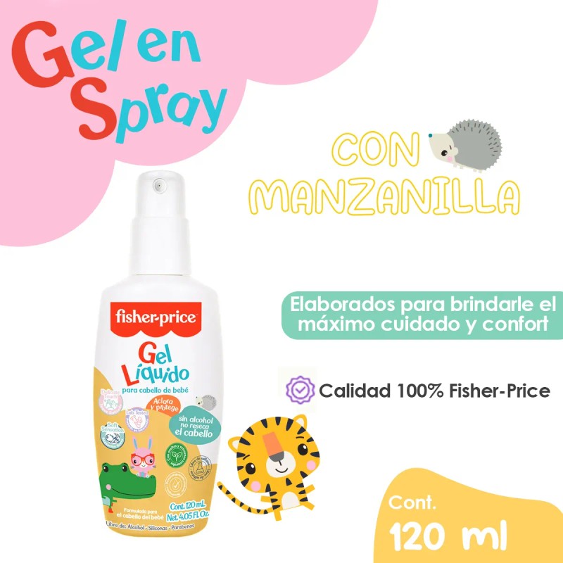 Gel Para Cabello De Bebé Fisher-price Fórmula Suave 120 Ml