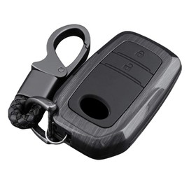 Toyota Smart Key Case, Key Cover, Key Protection, Keychain, Carbon, Plastic, For TOYOTA New Model Sienta, Yaris Mark X, Yellow Label, Mirai, Dirt, Slip, Scratch, Prevention, 2 Bond Black