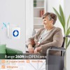 Wireless Caregiver Pager, Seniors Emergency Call Button,Motion Alert Room Bed