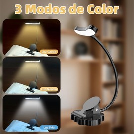 Luz de Lectura Recargable 12 LED MUNDO TODO JB255-N