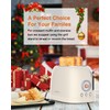 CROWNFUL 2-Slice Toaster, Extra Wide Slots Toaster, Retro Stainless Steel