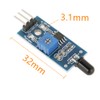Oiyagai 5pcs IR Flame Sensor Module Detector Smartsense for Temperature