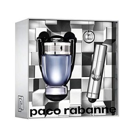 Paco Rabanne Invictus for Men 2 Piece Gift Set (3.4 Ounce Eau de Toilette Spray + 10ml Travel Spray)