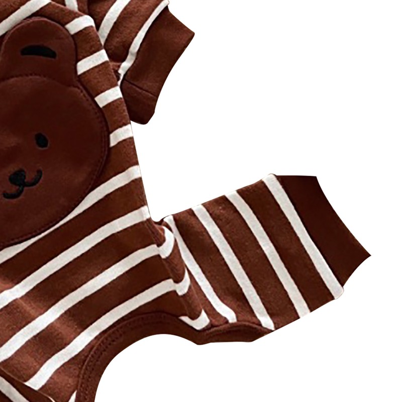 Dog Pajamas Striped Soft Warm Comfortable Fashionable 4 Legs Pet