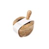Naturally Med - Olive Wood Rustic Mortar and Pestle -