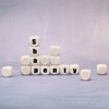 Shapenty Wooden Round Cornered Blank Dice Cubes for Classroom Board