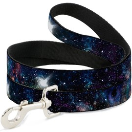 Buckle-Down Pet Leash - Galaxy Collage - 4 Feet Long - 1.5" Wide